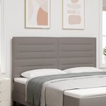 vidaXL Tête de lit Stylée Taupe 180 cm Tissu