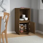 vidaXL Buffet marron miel 38x35x80 cm bois massif de pin