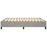 vidaXL Cadre de lit Gris clair 160x200 cm Velours