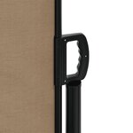 vidaXL Auvent latéral rétractable taupe 100x1000 cm