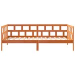 vidaXL Lit de jour sans matelas cire marron 90x190 cm bois pin massif