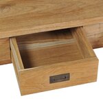 vidaXL Table basse teck massif 100x60x35 cm