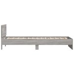 vidaXL Cadre de lit avec tête de lit sonoma gris 100x200 cm