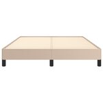 vidaXL Cadre de lit Cappuccino 140x200 cm Similicuir