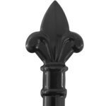 vidaXL Double portail avec haut sous forme de lance 400 x 225 cm