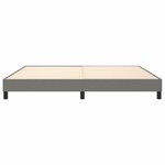 vidaXL Cadre de lit sans matelas gris foncé 200x200 cm tissu