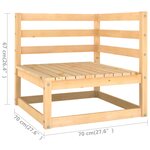 Salon de jardin meuble d'extérieur ensemble de mobilier 6 pièces avec coussins bois de pin massif 02_0016686