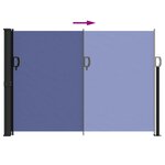 vidaXL Auvent latéral rétractable bleu 140x600 cm