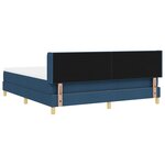 Lit box spring vidaXL avec matelas bleu 180x200 cm en tissu