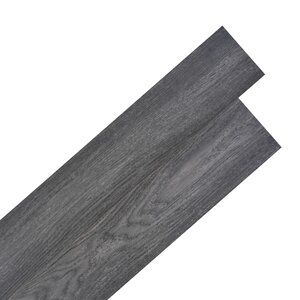 vidaXL Dalles de plancher PVC autoadhésif 5 02 m² 2 mm noir et blanc