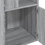 vidaXL Bibliothèque sonoma gris 40x36x189 cm bois d'ingénierie