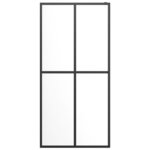 vidaXL Écran de douche Verre trempé transparent 140x195 cm