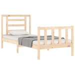 vidaXL Cadre de lit sans matelas 90x200 cm bois de pin massif