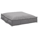 vidaXL Set de coussins en palette de 2 pièces en tissu Oxford gris