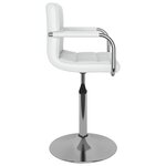 vidaXL Chaise de salle à manger Blanc Similicuir