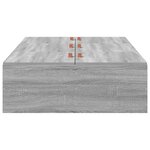 Cadre de lit de rangement vidaXL Gris Sonoma 75x190 cm