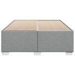 vidaXL Cadre de lit sans matelas gris clair 140x200 cm tissu