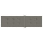 vidaXL Coussin de chaise longue gris foncé mélangé (75+105)x50x3 cm