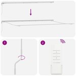 vidaXL Store rétractable automatique vert et blanc 600x300 cm