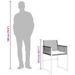 vidaXL Ensemble à manger de jardin coussins 5Pièces noir résine tressée