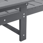 Ensemble de salon de jardin vidaXL 3 pièces gris clair HDPE