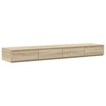 vidaXL Lit rangement en chêne Sonoma 135x190 cm