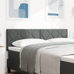 Tête de lit vidaXL Design en Blocs Diamant Gris Foncé 140 cm Tissu