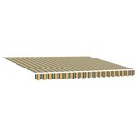 Auvent rétractable automatique vidaXL vert et jaune 400x300 cm