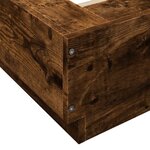vidaXL Cadre de lit sans matelas chêne fumé 140x200 cm
