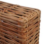 vidaXL Ensemble de canapés 2 Pièces avec coussins Rotin naturel