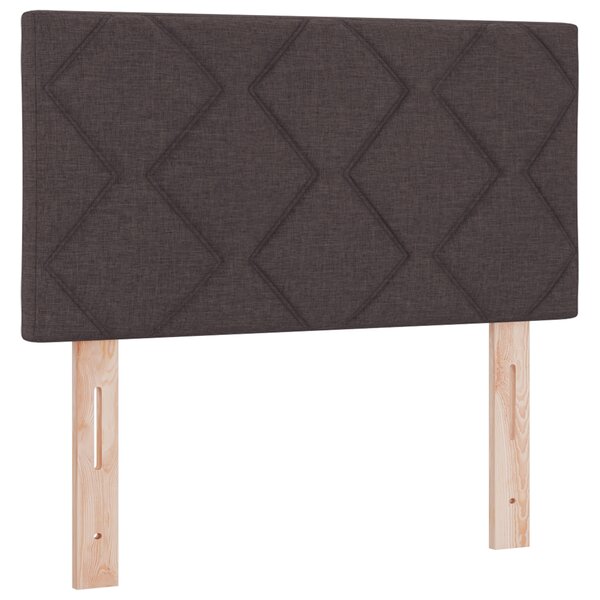 tête de lit vidaXL design blocs de diamant marron foncé 80 cm en tissu