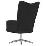 vidaXL Chaise de relaxation Noir Velours