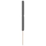vidaXL Lampe de tête LED Gris clair 80 cm en velours côtelé