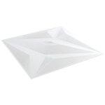 vidaXL Panneaux muraux 48 Pièces blanc 50x50 cm XPS 12 m² étoile