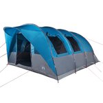 vidaXL Tente familiale tunnel 7 personnes bleu imperméable
