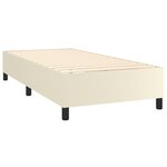 vidaXL Cadre de lit Crème 80x200 cm Similicuir