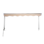 Store banne manuel inclinaison réglable aluminium polyester imperméabilisé 70L x 180l cm beige