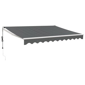 vidaXL Auvent rétractable automatique anthracite 3 5x2 5 m