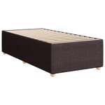 vidaXL Sommier à lattes de lit avec matelas Marron foncé 100x200 cm