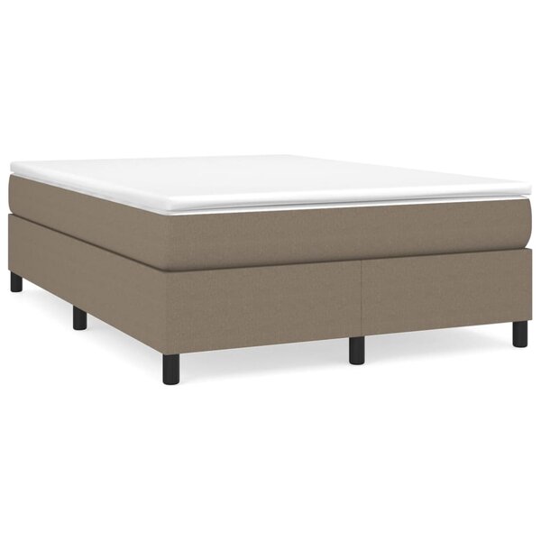 vidaXL Cadre de lit sans matelas taupe 140x200 cm tissu