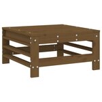 vidaXL Repose-pieds de jardin avec coussins lot de 2 marron miel