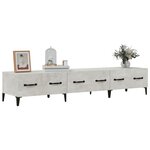 vidaXL Meuble TV Gris béton 150x34 5x30 cm Bois d'ingénierie