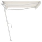 vidaXL Auvent automatique sur pied 400x350 cm Crème