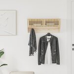 vidaXL Armoire murale et crochets 80x24x35 5 cm bois d'ingénierie