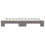 vidaXL Lit de jour avec gigogne sans matelas taupe 80x200 cm