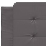 vidaXL Cadre de lit sans matelas gris 100x200 cm similicuir
