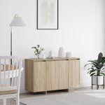 vidaXL Buffet en chêne de Sonoma Chêne de Sonoma Bois d'ingénierie