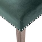 vidaXL Chaises à manger lot de 2 Vert foncé Velours