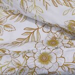 vidaXL Ensemble de housse de couette blanc et marron 155x220 cm Coton