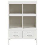 vidaXL Buffet haut blanc 68x39x101 5 cm acier laminé à froid